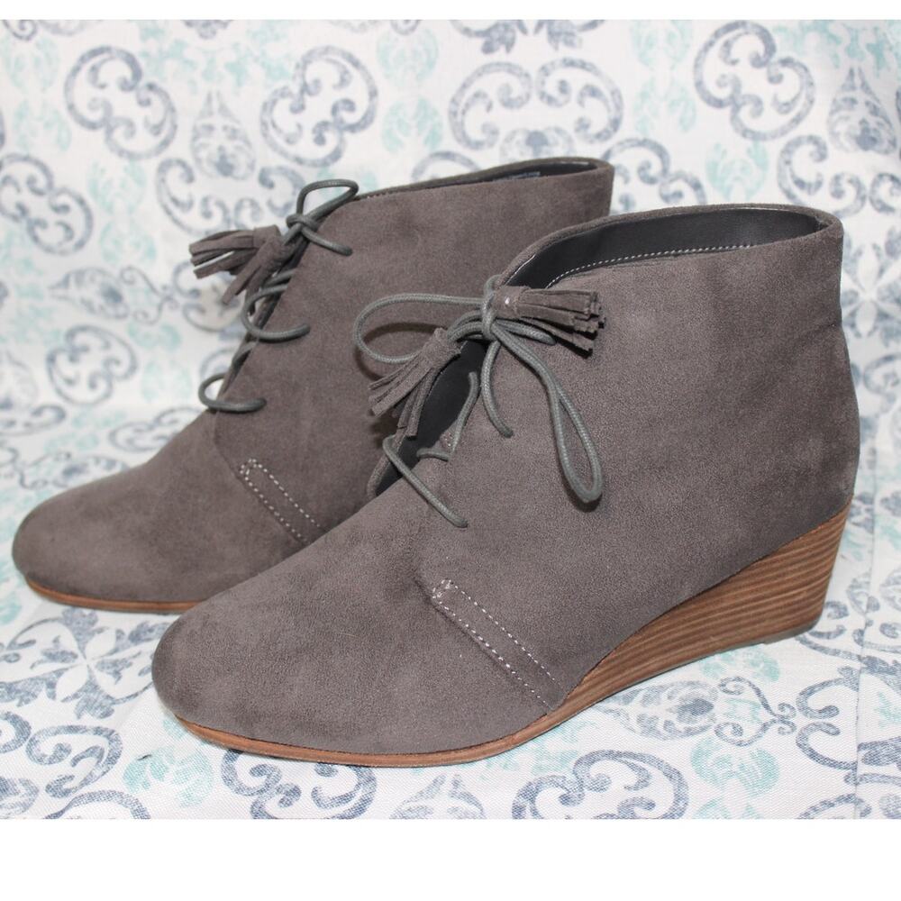 Dr. Scholl's Women's Shoes Dakota Boot, 9.5M, Dark Gray Microfiber‎ Suede